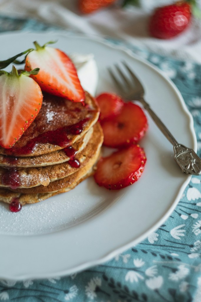 Strawberry pancakes